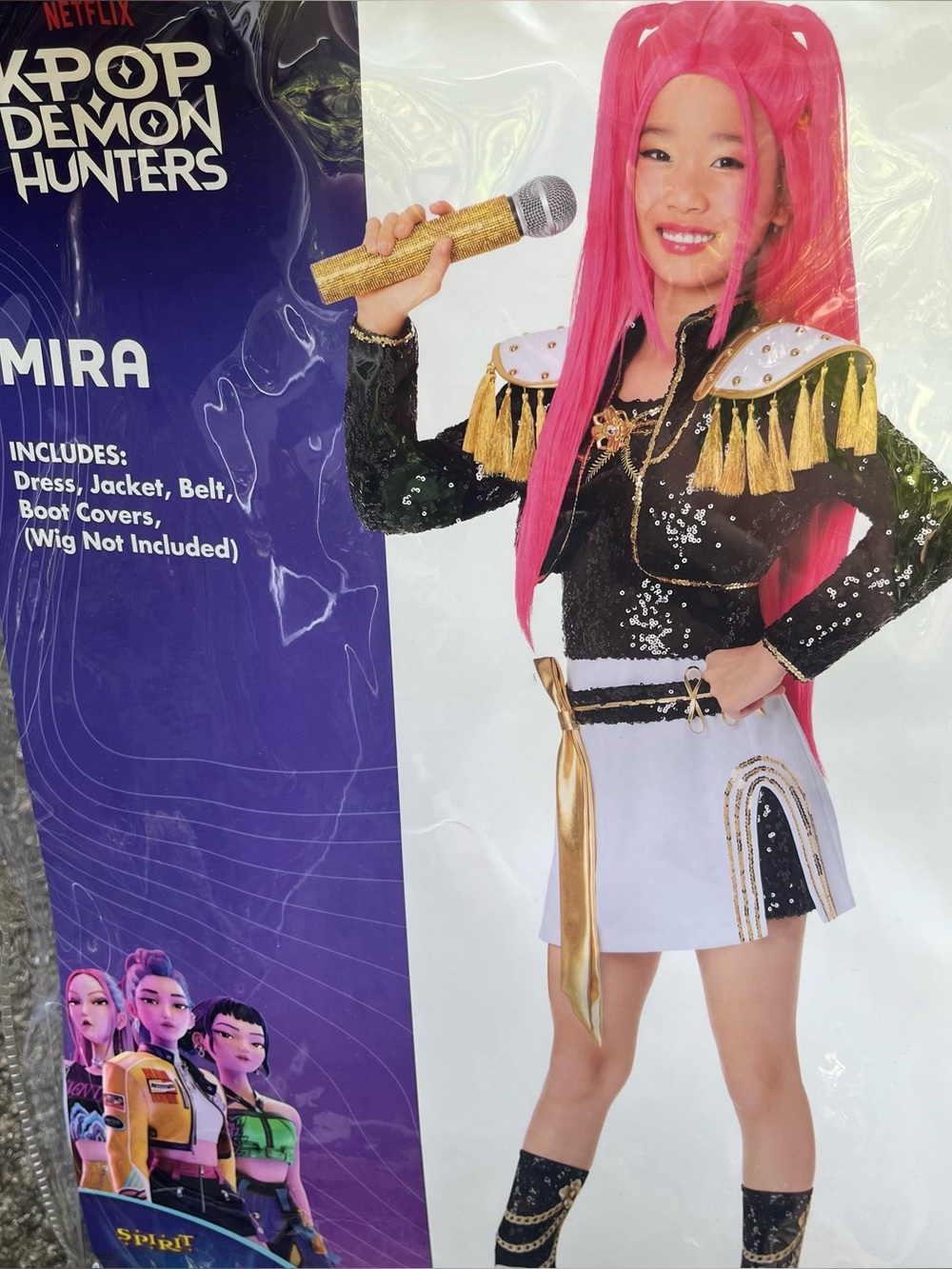 Kpop demon hunters spirit halloween costume Mira golden dress size medium